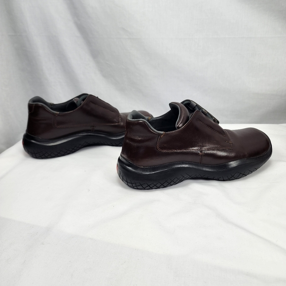 Prada Leather Square Toe Oxfords Men's Heavy duty! Prada Size 10 US 11 - Picture 8 of 9